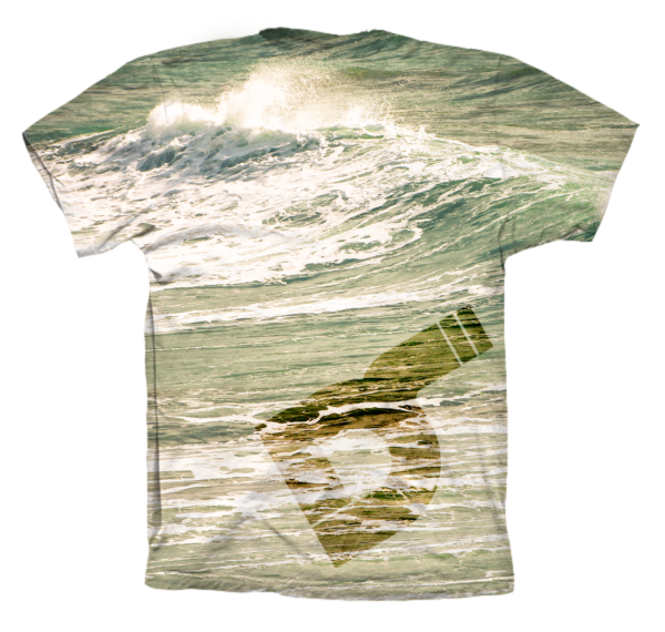 Camiseta surfing trasera