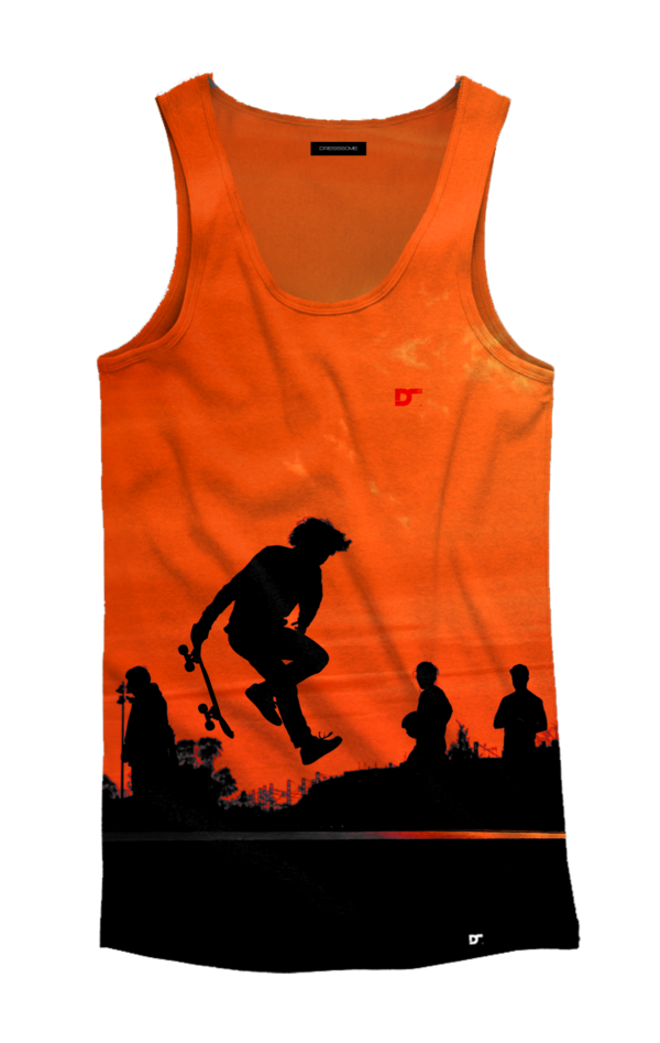 Camiseta Skate Orange