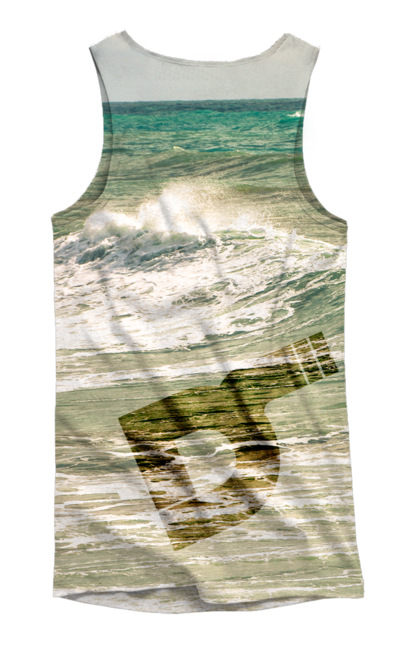 Camiseta de tirantes surfing trasera