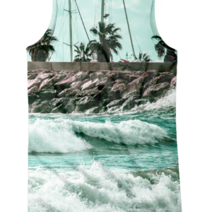 camiseta de tirantes - tropical surf- trasera