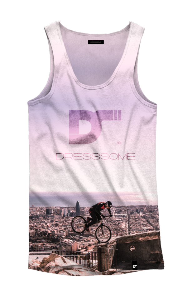 Camiseta de tirantes Trial Bunkers Purple - DRESSSOME - delantera