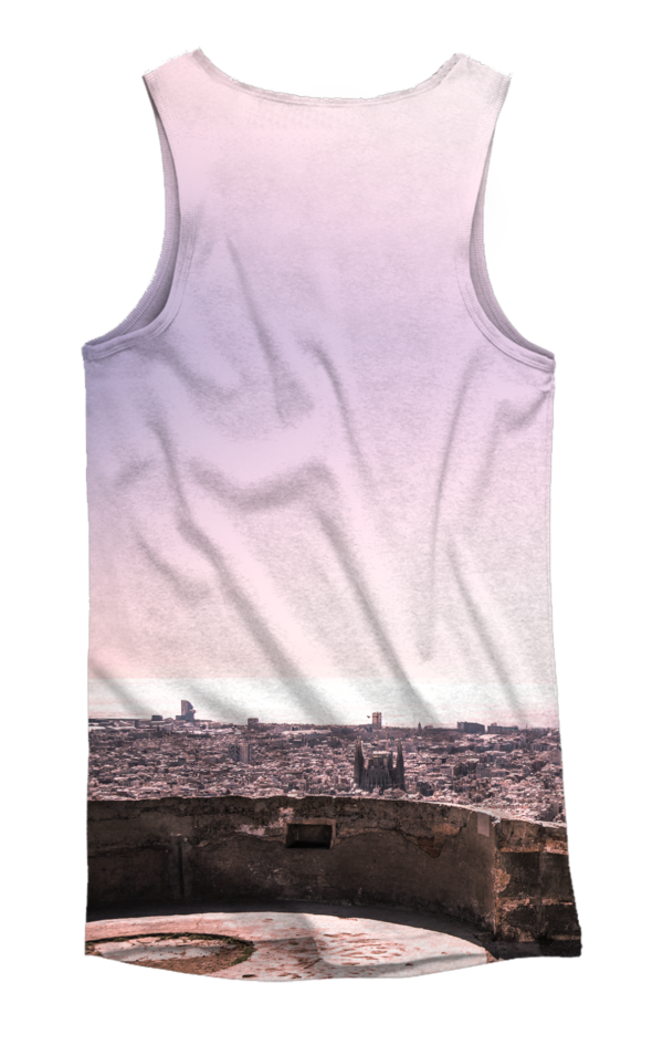 Camiseta tirantes Trial Bunkers Purple - DRESSSOME - trasera