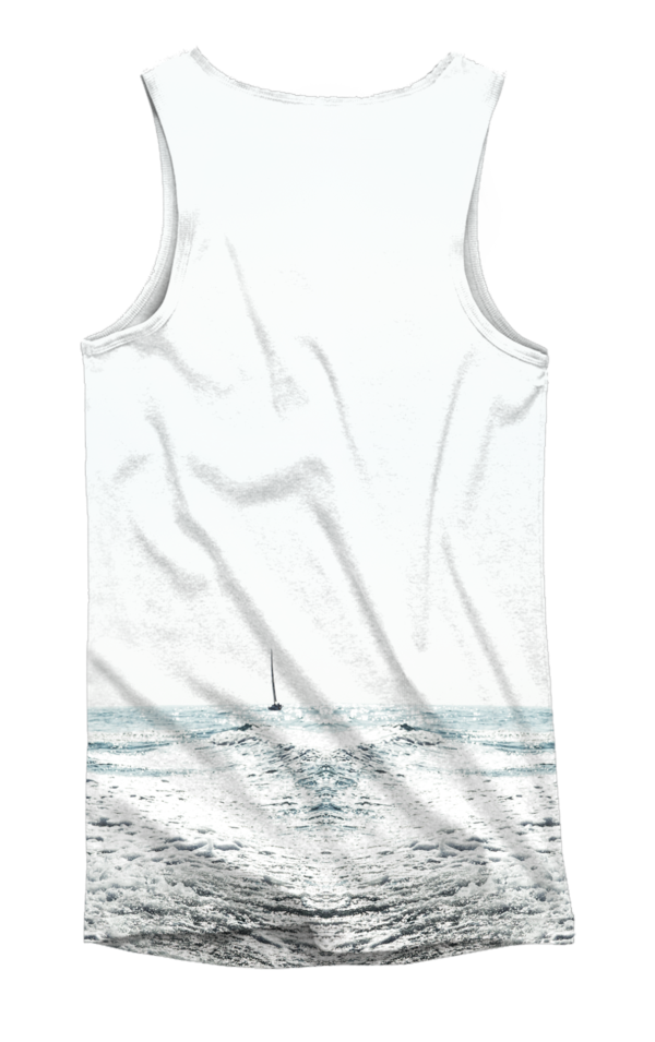 camiseta de tirantes - wake boat - trasera