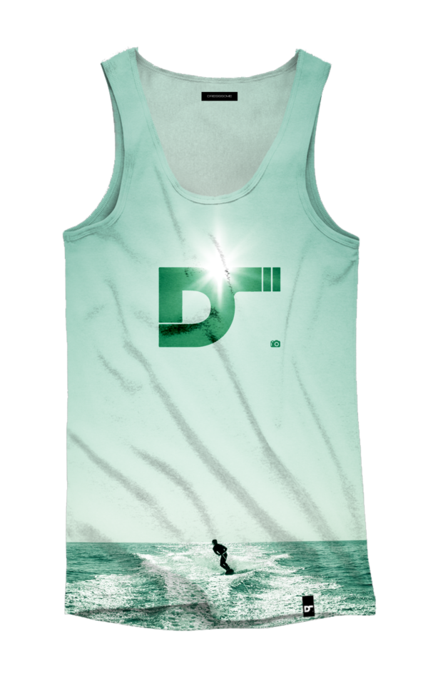 Camiseta Tirantes Wake Green DS - Delantera