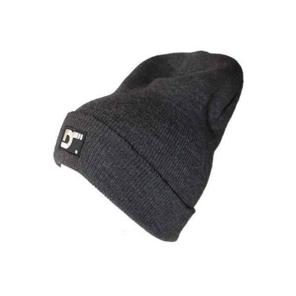 gorro con dobladillo - charcoal lateral