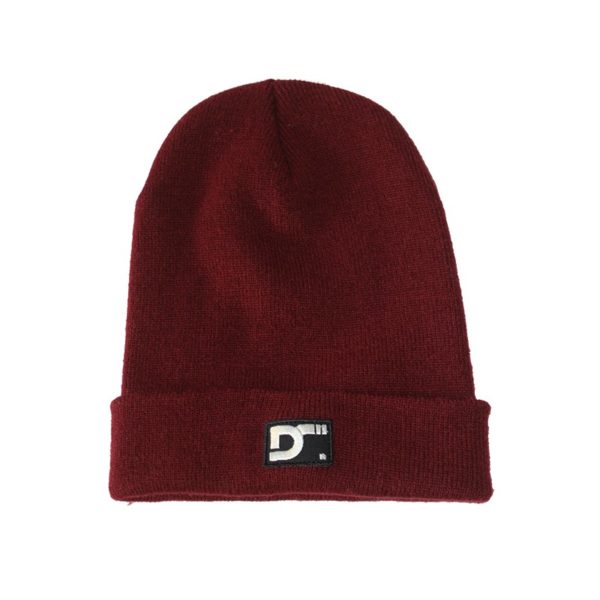 Gorro con dobladillo Maroon del