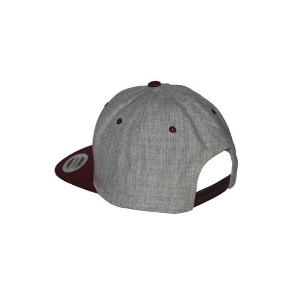 gorra-snapback-classic-2tones-greymaroon-dresssome-back