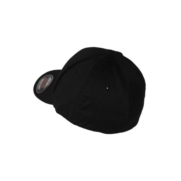 Gorra-Flexfit-Wooly Combed Black DS (back)