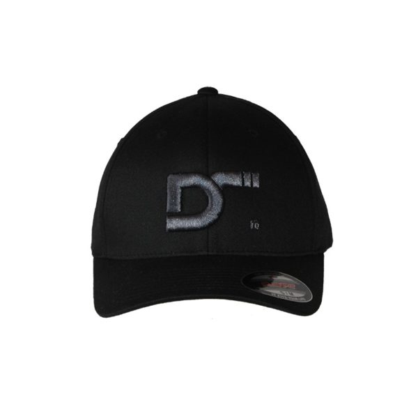 Gorra-Flexfit-Wooly Combed Black DS (front)